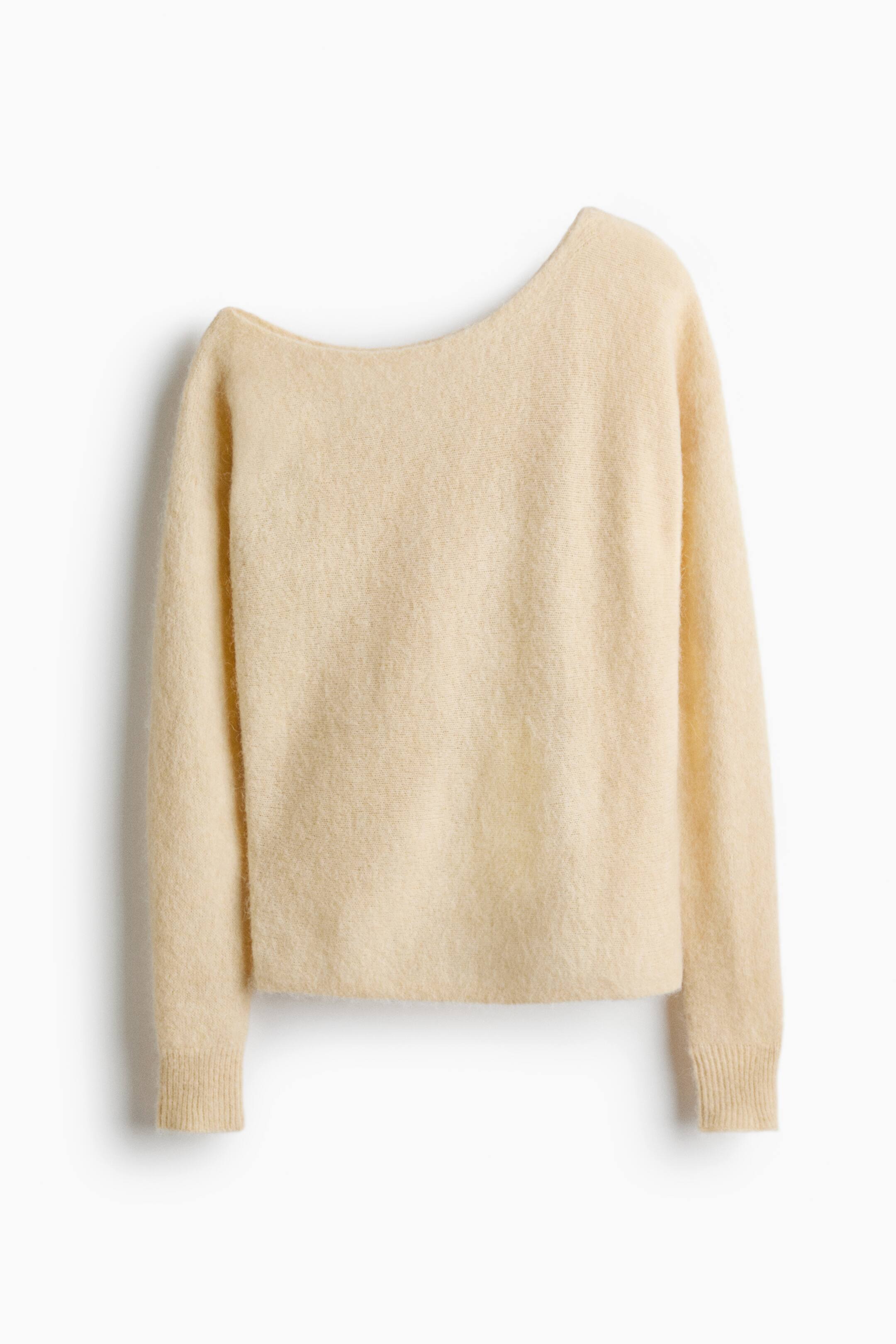 H&amp;amp;M , Alpaca-Blend One-Shoulder Sweater