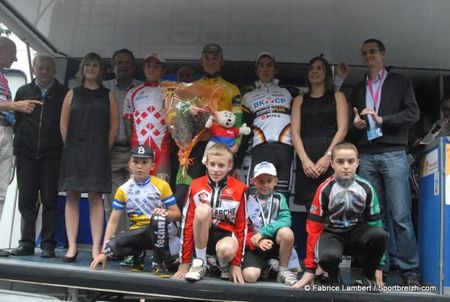 The podium for stage three.