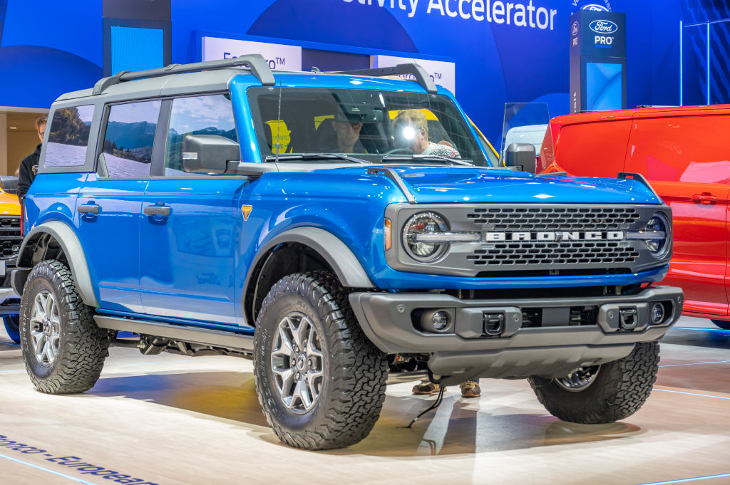 Ford Bronco Sport on display at the Brussels Auto Show
