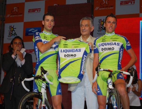 The Liquigas squad came without Ivan Basso this year.