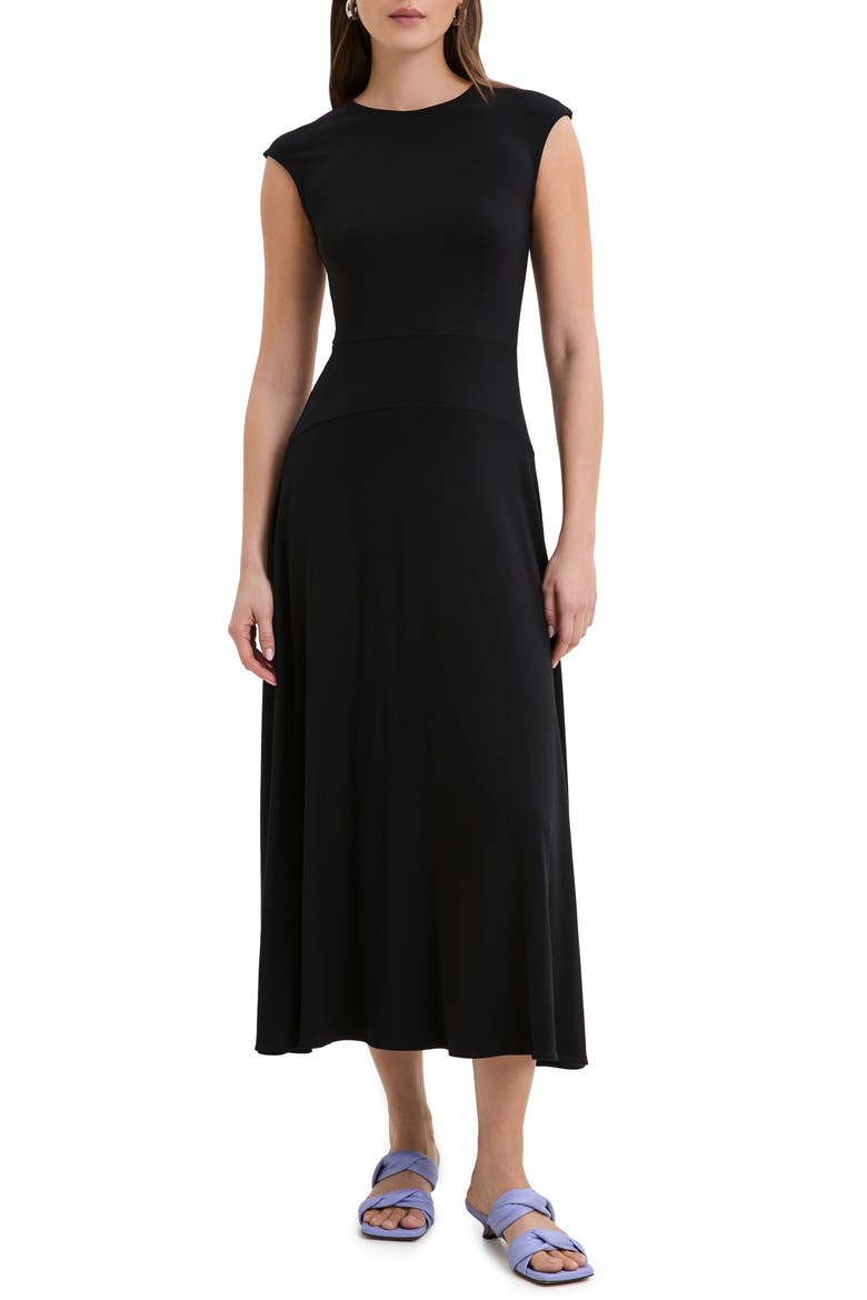 Alina Cap Sleeve A-Line Dress