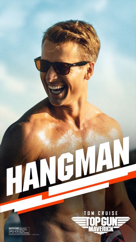 Top Gun: Maverick poster Glen Powell