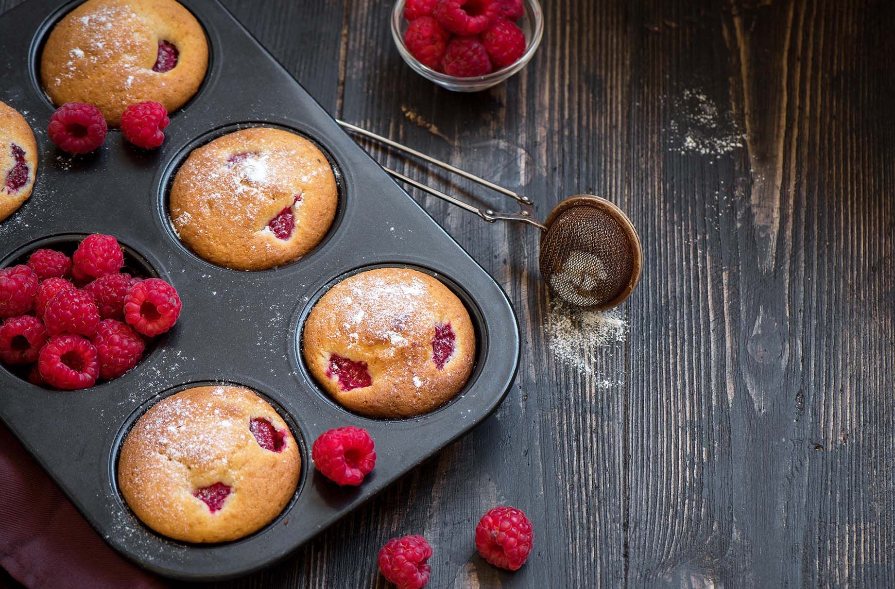 Raspberry muffins recipe