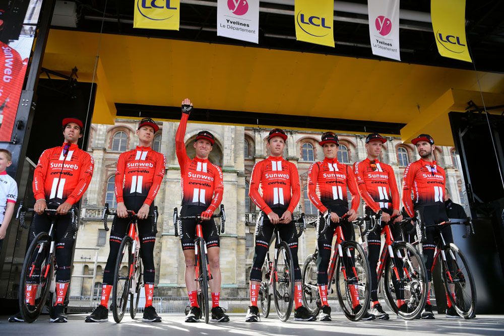 Team Sunweb ahead of stage 1 at Paris-Nice