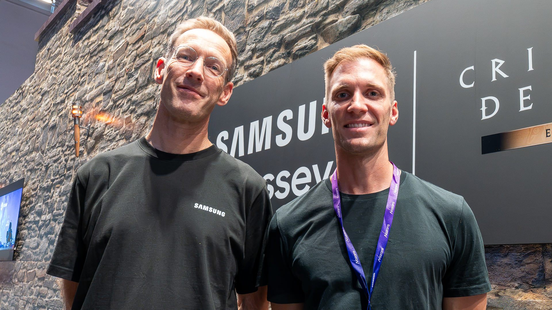 Samsung's Pepe Dijkstra and Jeremy Demont at Gamescom 2026