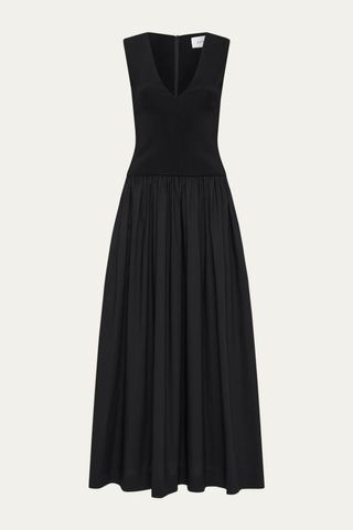 Bergdorf Goodman V-Neck Knit Maxi Dress