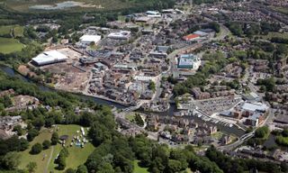 An aerial view of Northwich, Cheshire