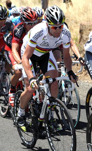 Cadel Evans (BMC) during the stage