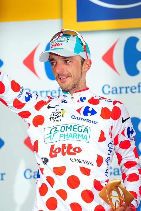 Jelle Vanendert (Omega Pharma-Lotto) claimed the mountains classification lead