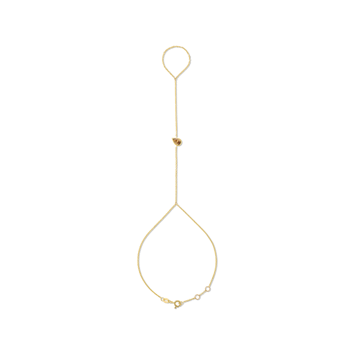 Jax Brown Diamond Hand Chain