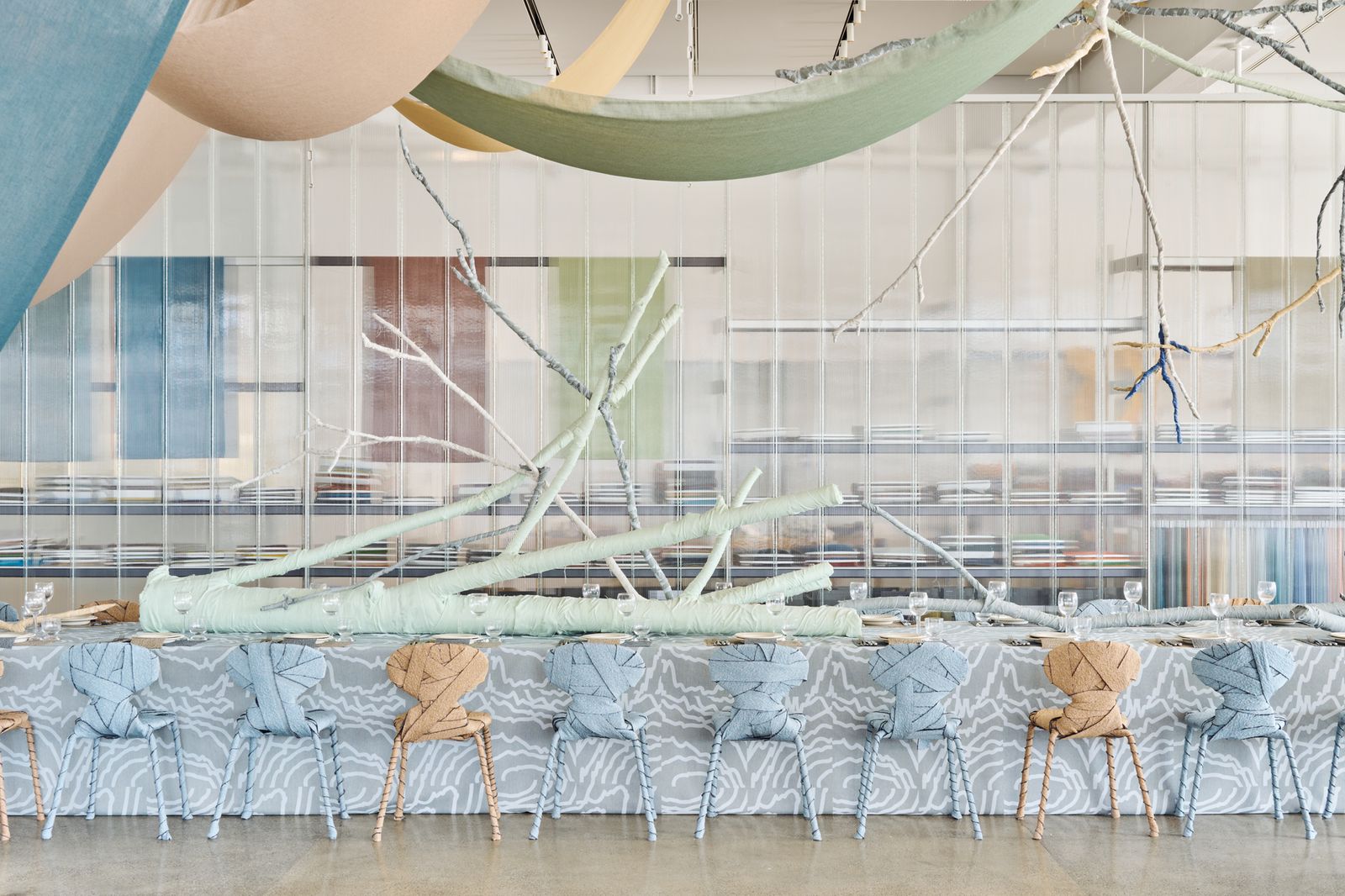 Textile installation