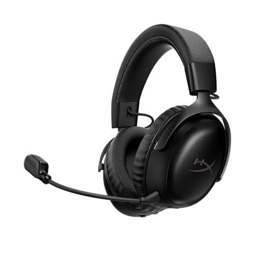 Hyperx Cloud Iii S – Wireless Gaming Headset for Multi-Platform, 2.4ghz, Bluetooth, Battery Life Up to 120 Hours 2.4ghz / 200 Hours Bluetooth, 53mm Angled Drivers, Detachable Mic – Black
