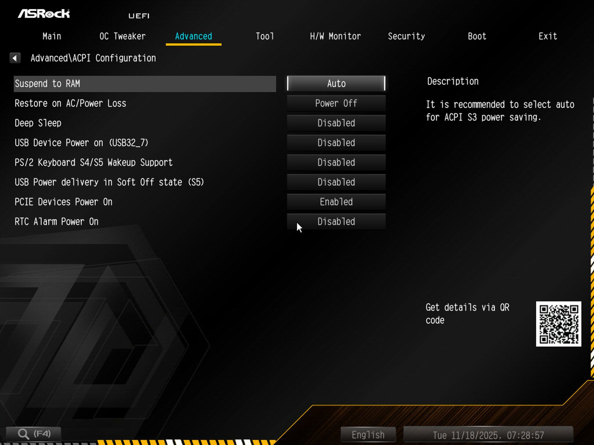 ASRock X870E Taichi OCF - BIOS