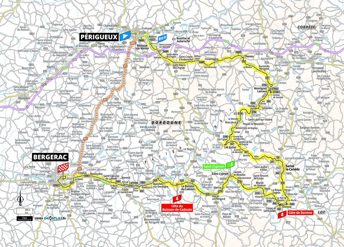 Route information for the 2026 Tour de France