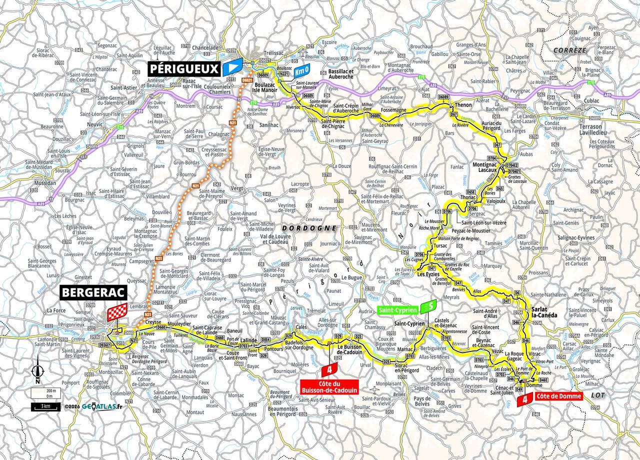 Route information for the 2026 Tour de France