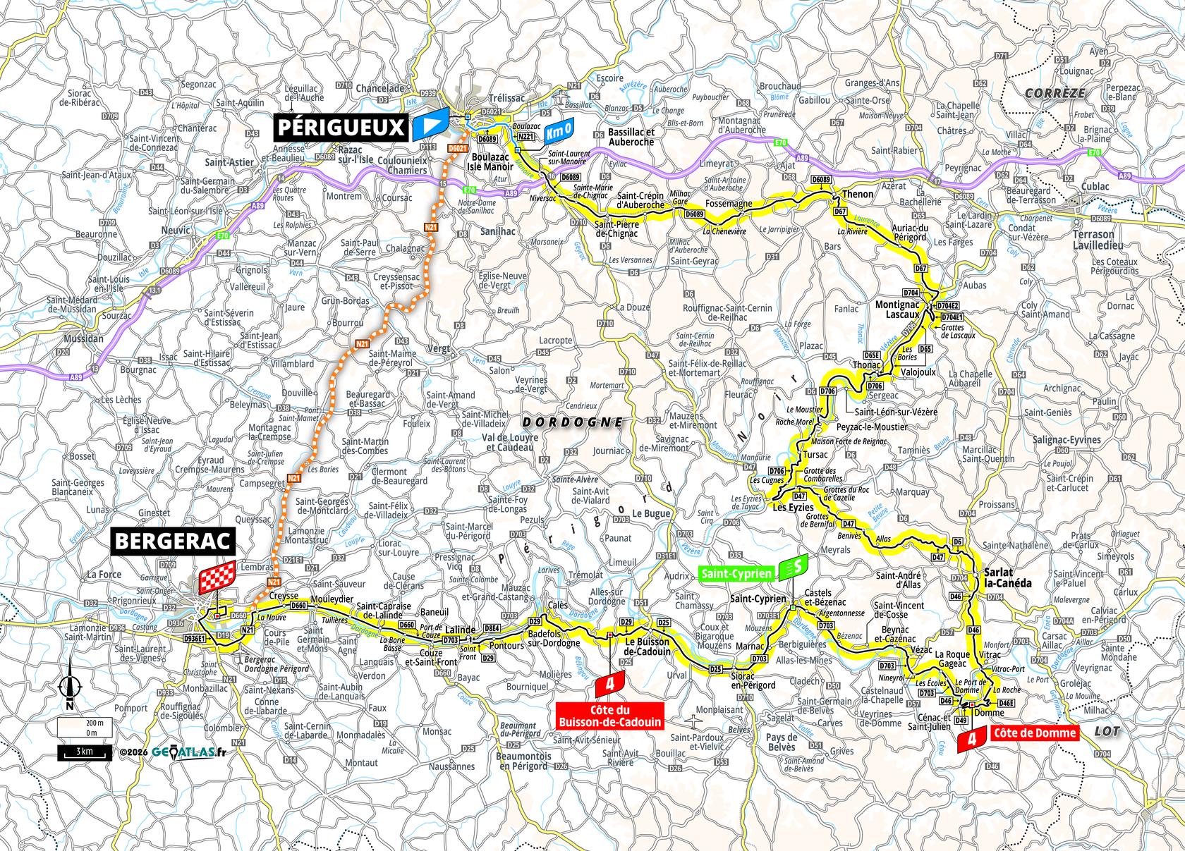 Route information for the 2026 Tour de France