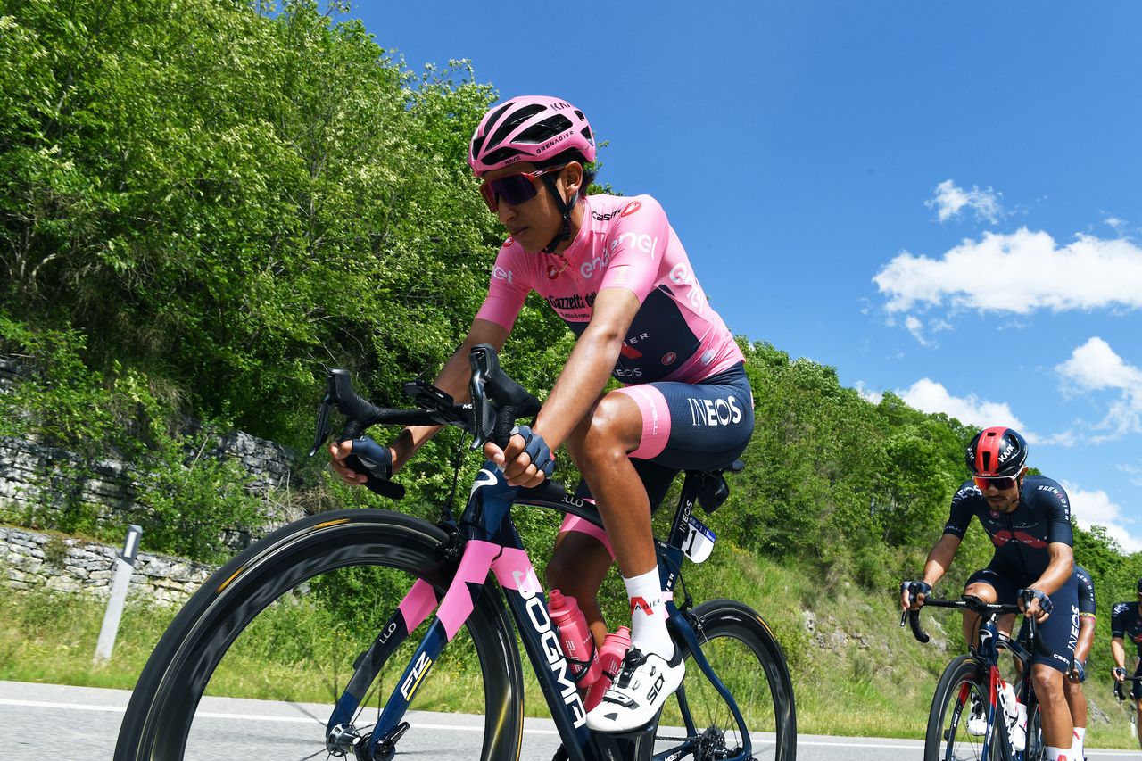 Egan Bernal on stage 10 of the 2021 Giro d&#039;Italia