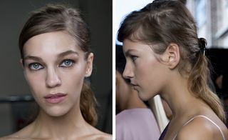The look at Missoni was about raw beauty, with textured hair