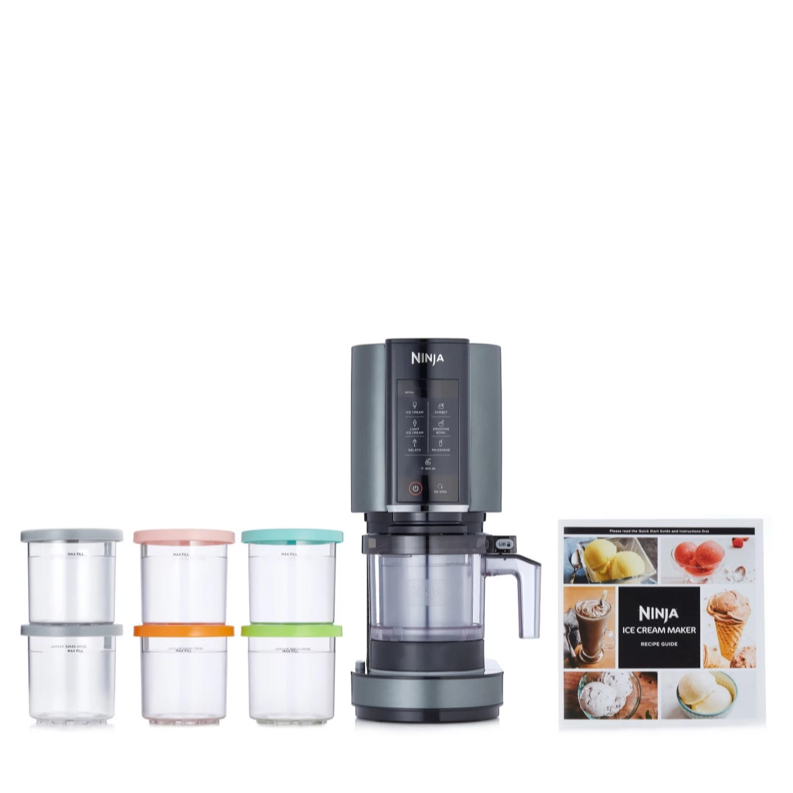 Ninja Creami Ice Cream & Frozen Dessert Maker Nc300uk & 4 Additional Tubs