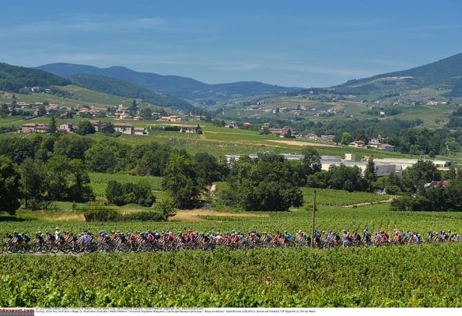 The peloton during stage 12