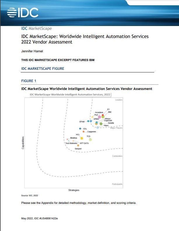 Whitepaper cover with title and logo on blue header banner and analysis chart