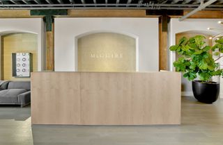 McGuire Furniture showroom entrance at San Francisco Design Center