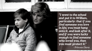 Princess Diana and William - quote