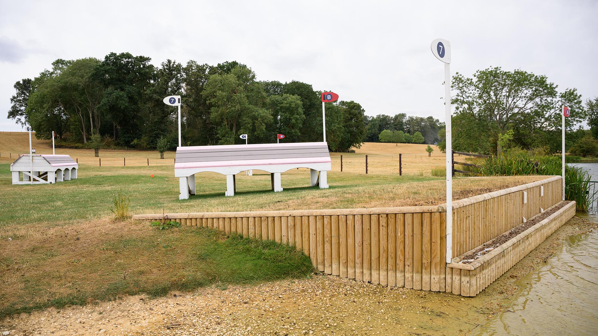 A step up and an angled house on the Burghley cross-country course 2026