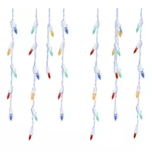 Icicle Christmas Lights, Multi Color