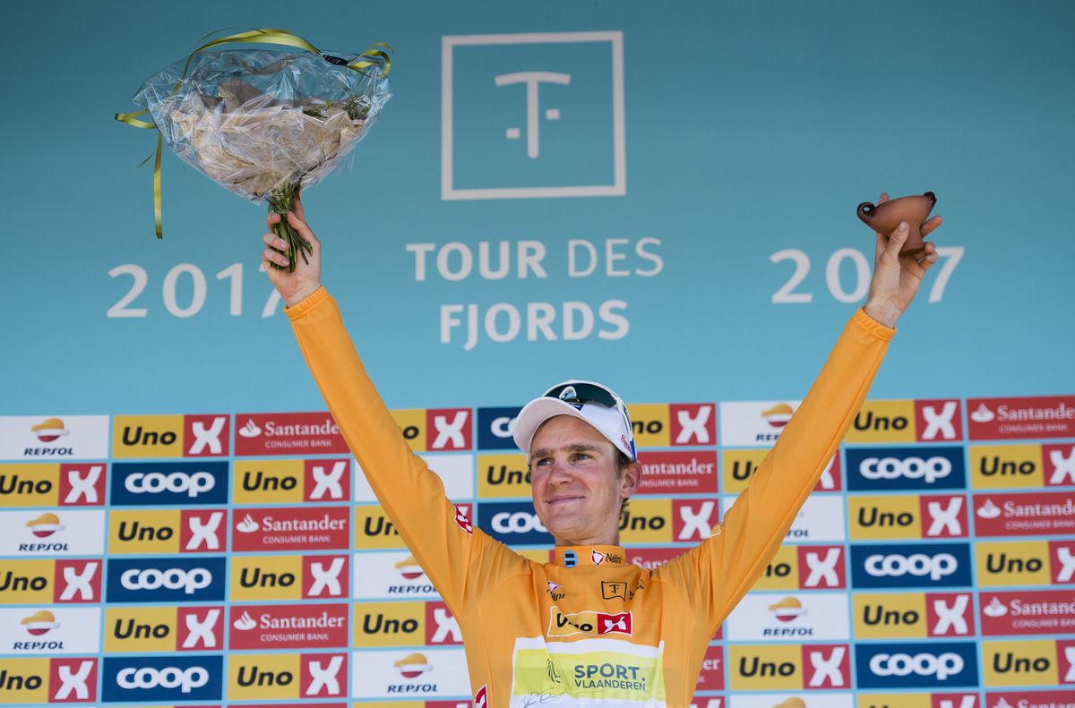 Race leader Dries Van Gestel (Sport Vlaanderen-Baloise)