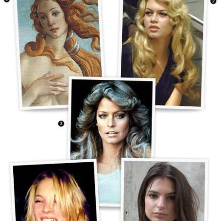 Grid of famous women's hairstyles