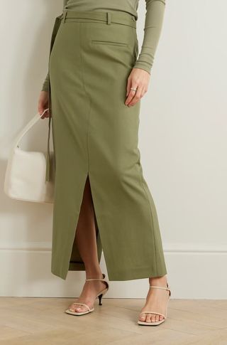 Rohe, Belted Wool Maxi Skirt
