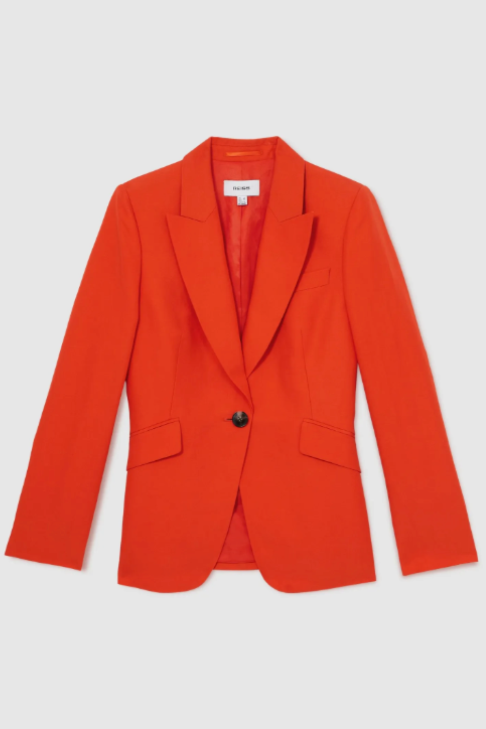 Reiss, Single Breasted Suit Jacket With Linen