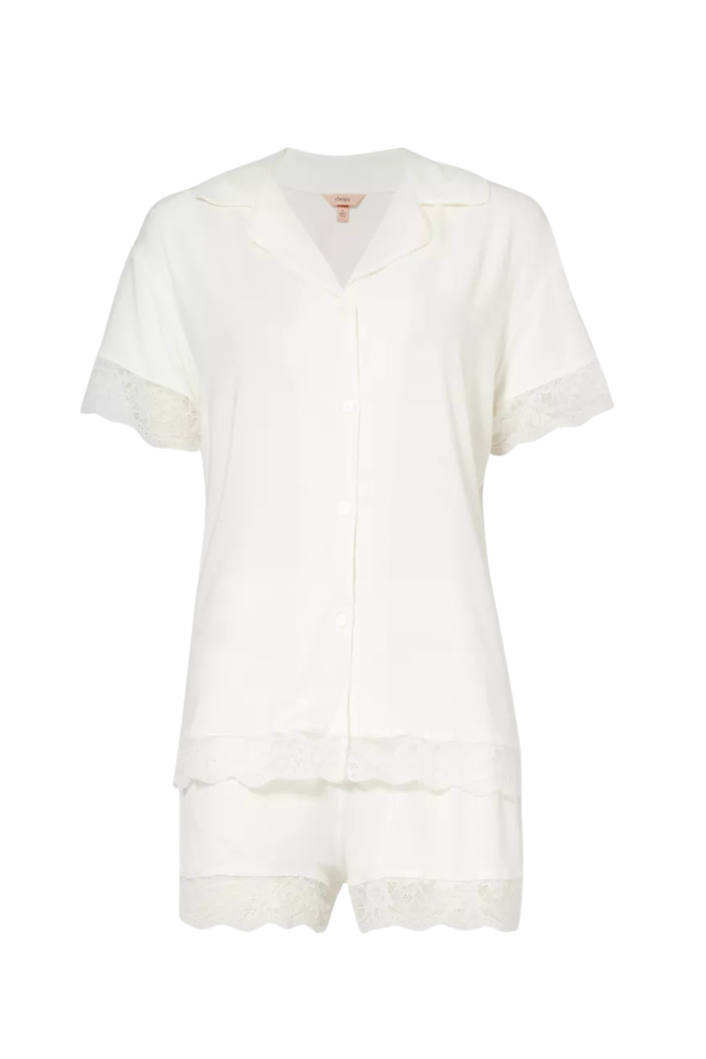Malou Lace-Trimmed Stretch-Modal Pyjama Set