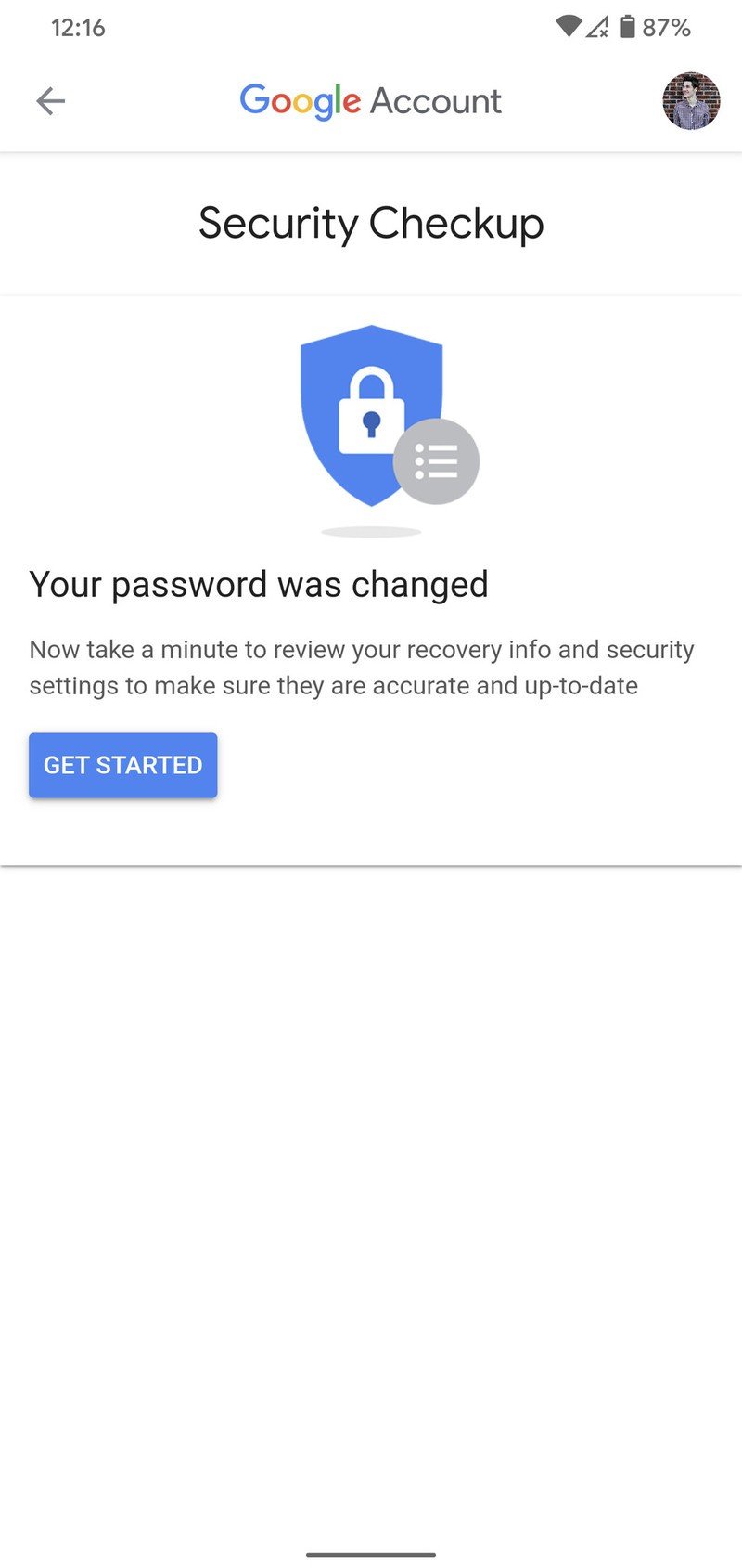 How to change your Google password