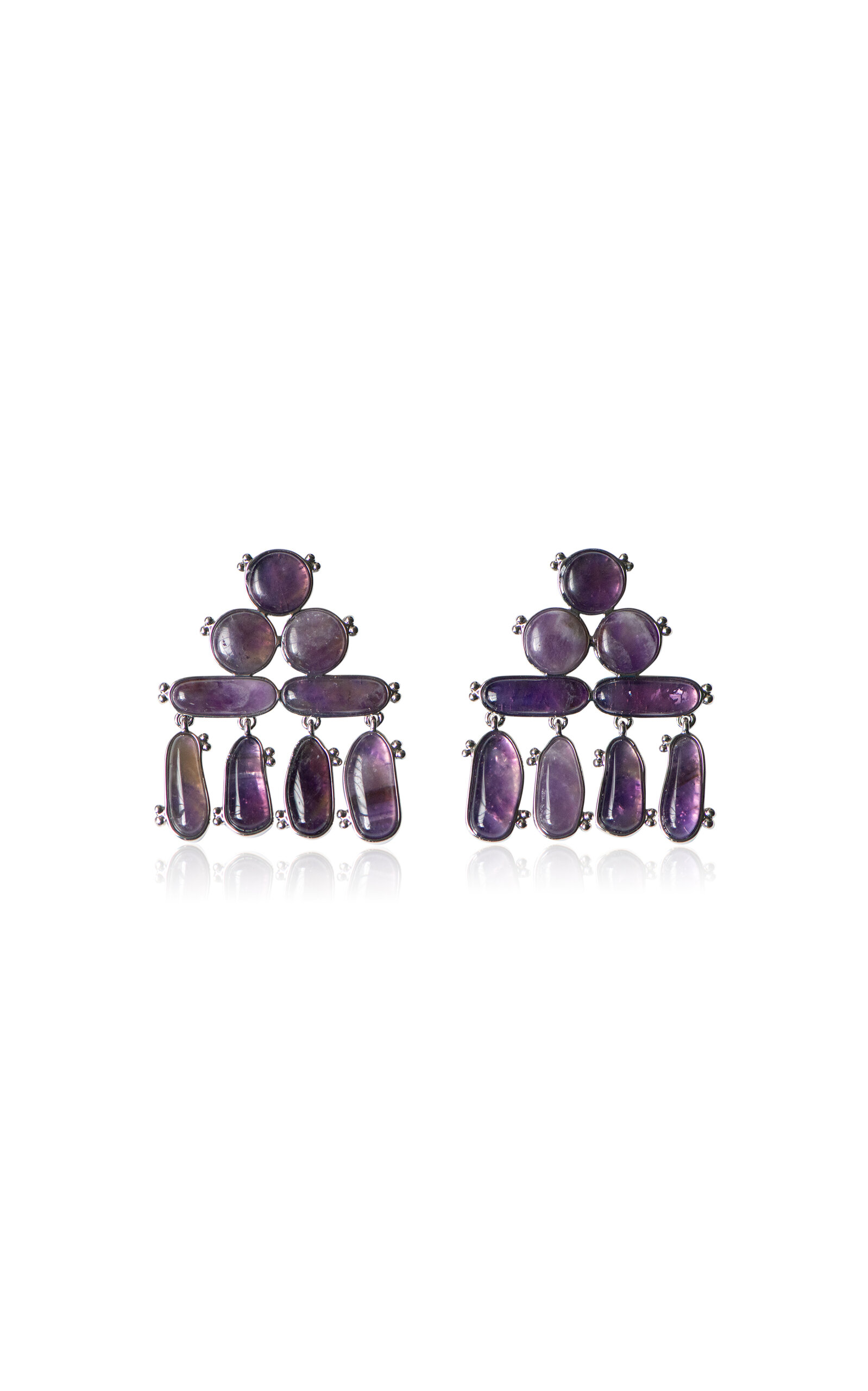 Ophelia Pvd-Plated Brass Amethyst Earrings