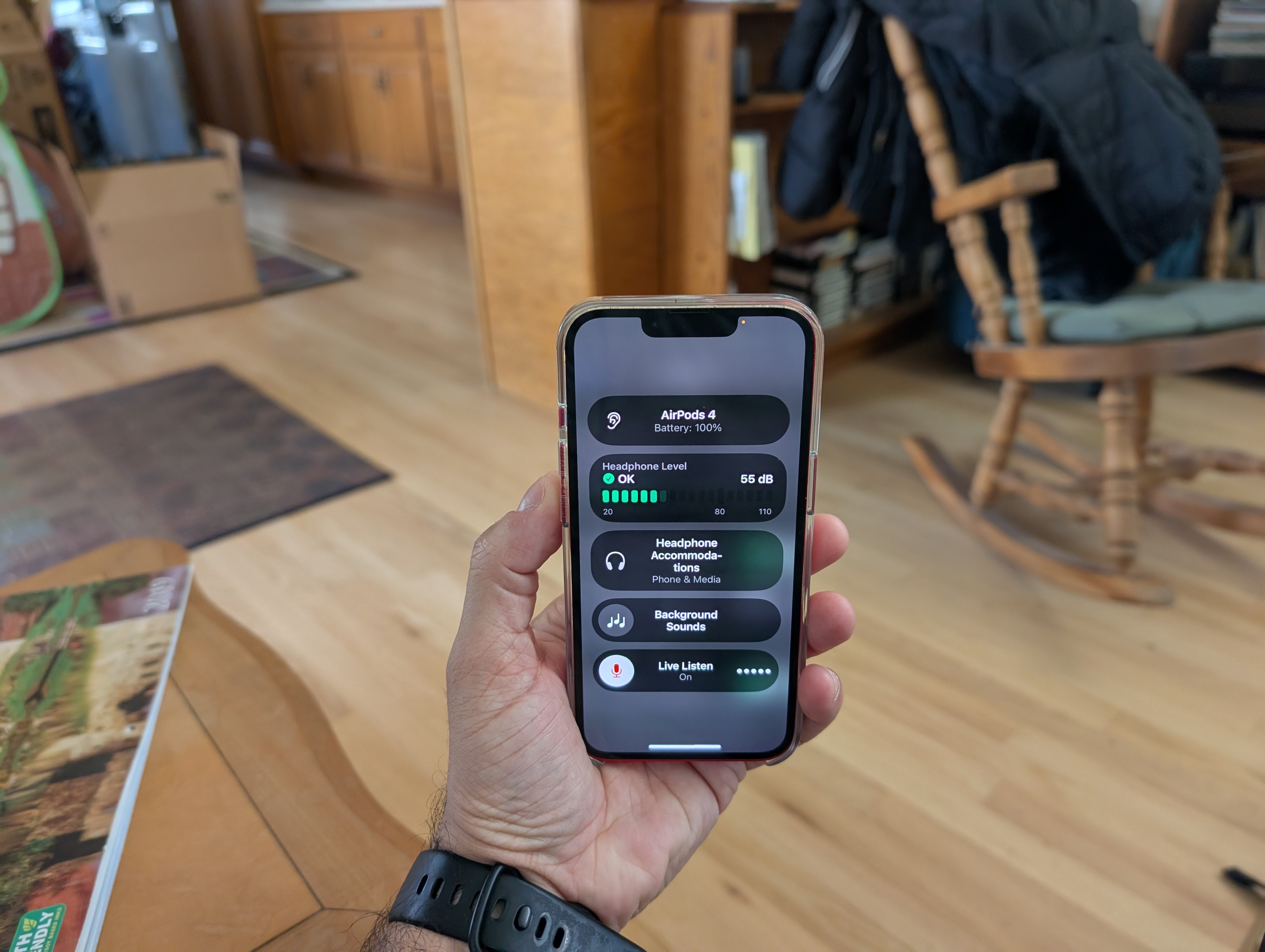 Enabling Live Listen on the AirPods 4