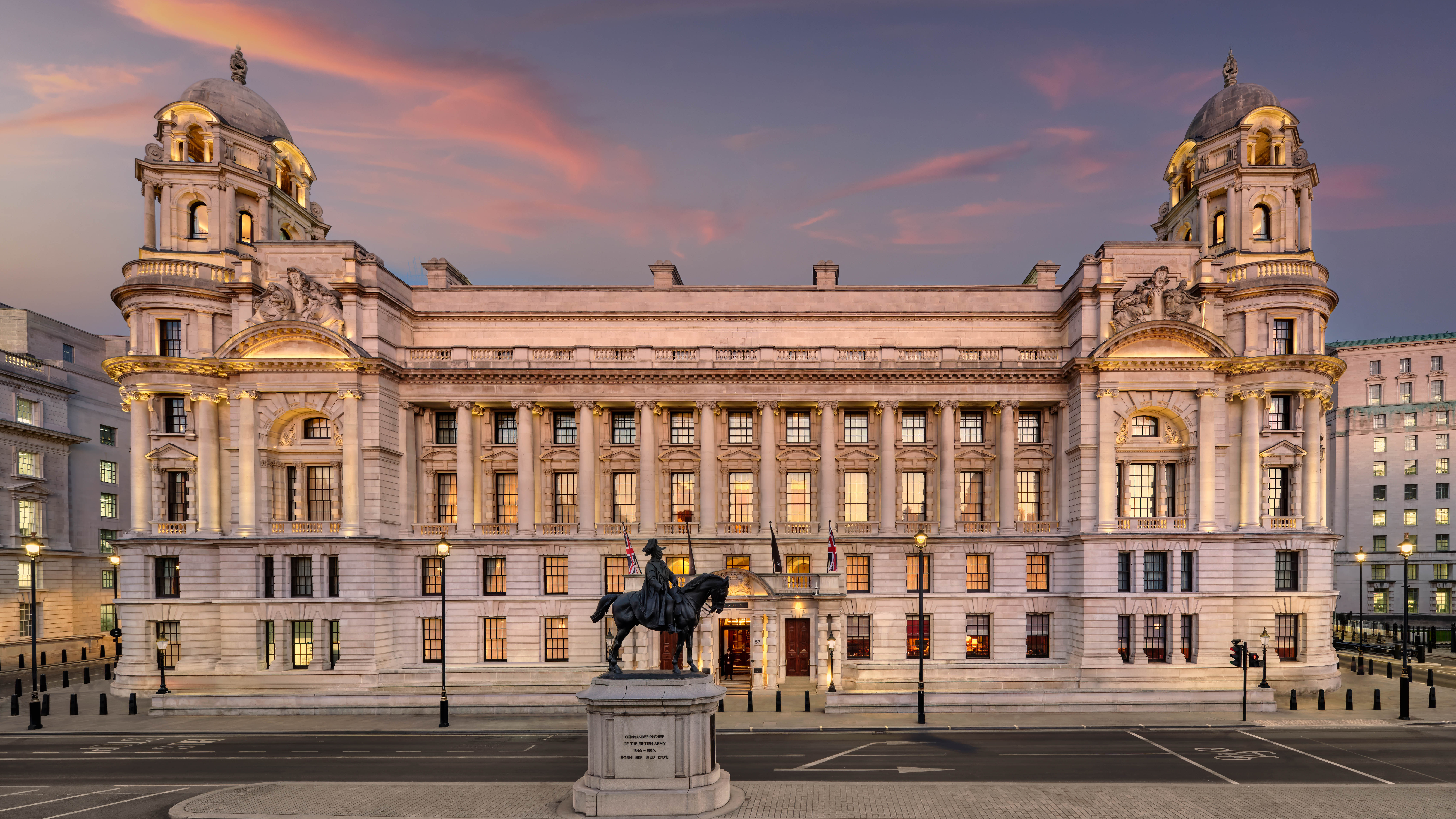 Grand stone exterior of a big building on Whitehall
