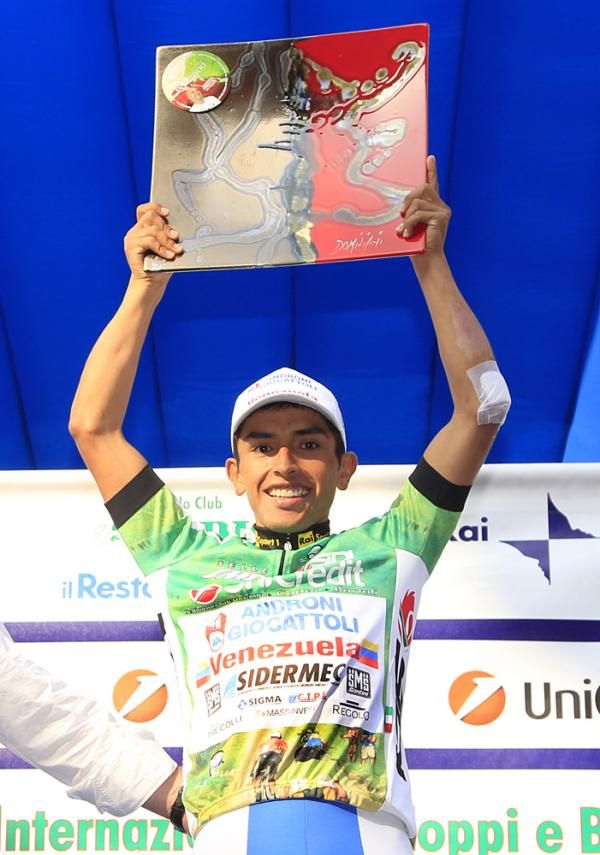 Miguel Angel Rubiano (Androni Giocattoli) won the mountains prize