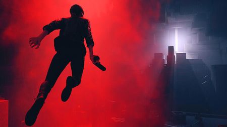 Jesse levitating in Remedy's Control