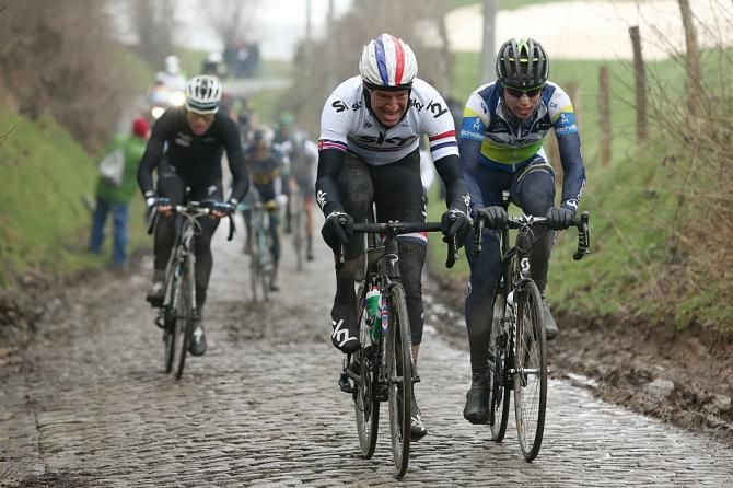 Ian Stannard (Sky) showed great form in the Dwars door Vlaanderen