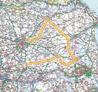 Tour de Yorkshire Stage two route map