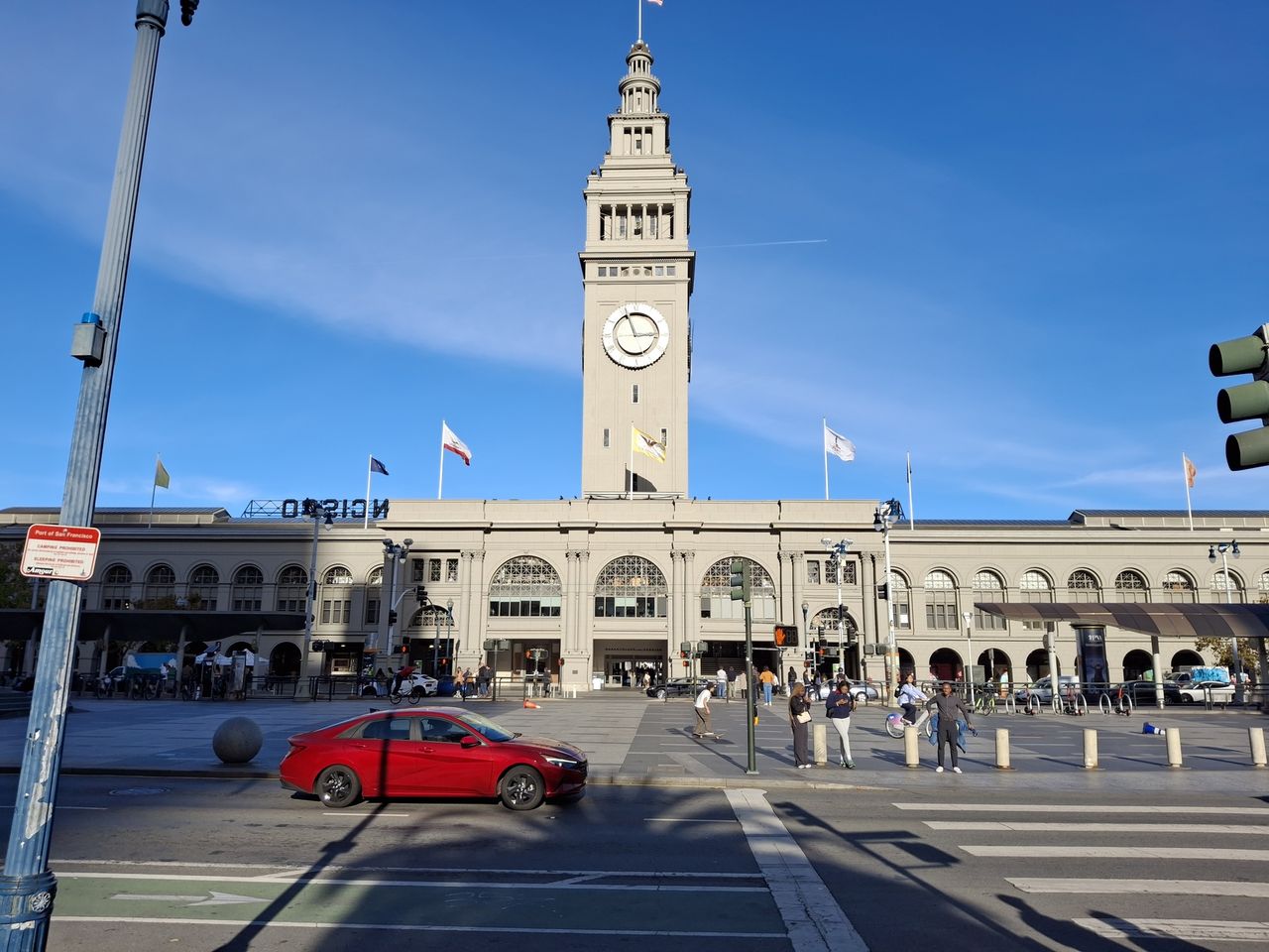 Photo of the San Francisco Ferry Building shot by a Galaxy A35