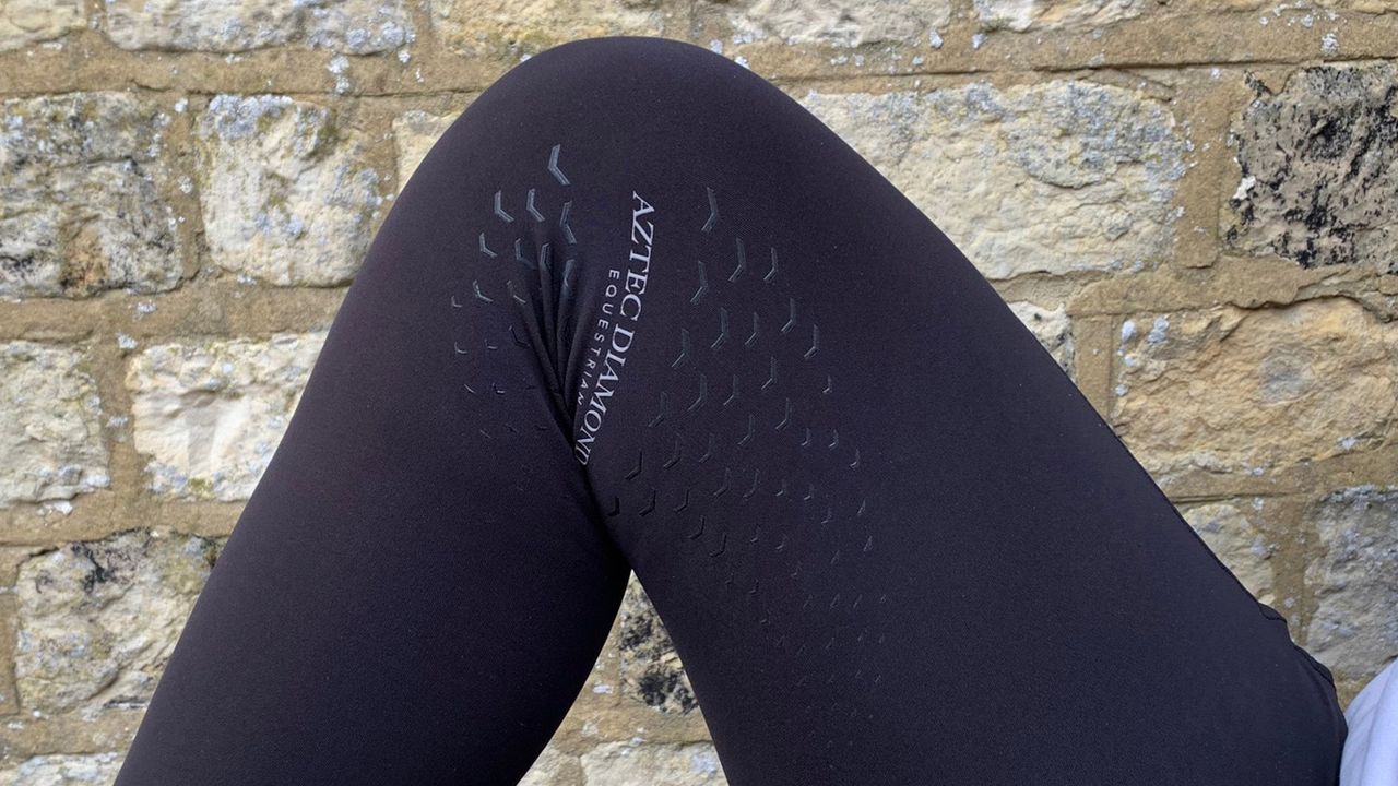 Aztec Diamond Icon Riding Leggings knee grip