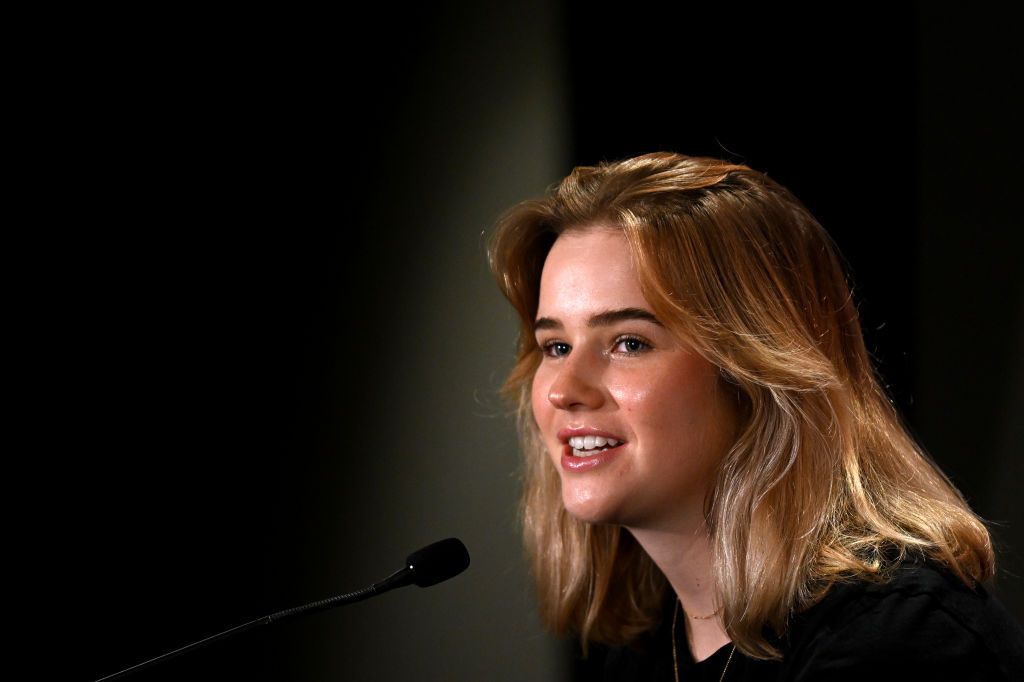 ADELAIDE AUSTRALIA JANUARY 16 Neve Bradbury of Australia and Team CANYONSRAM Zondacrypto during the Top Riders Press Conference prior to the 9th Santos Womens Tour Down Under 2025 UCIWWT on January 16 2025 in Adelaide Australia Photo by Dario BelingheriGetty Images