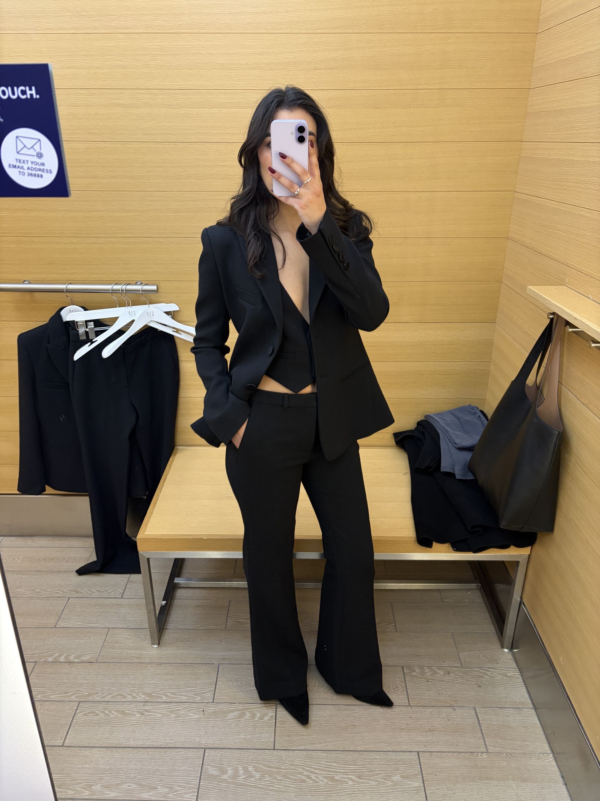 WWW Editor Josephine Hadjiloucas tries on the Gap Studio Winter Collection 2025