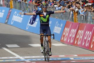 Alejandro Valverde (Movistar) wins stage 16 of the Giro d'Italia