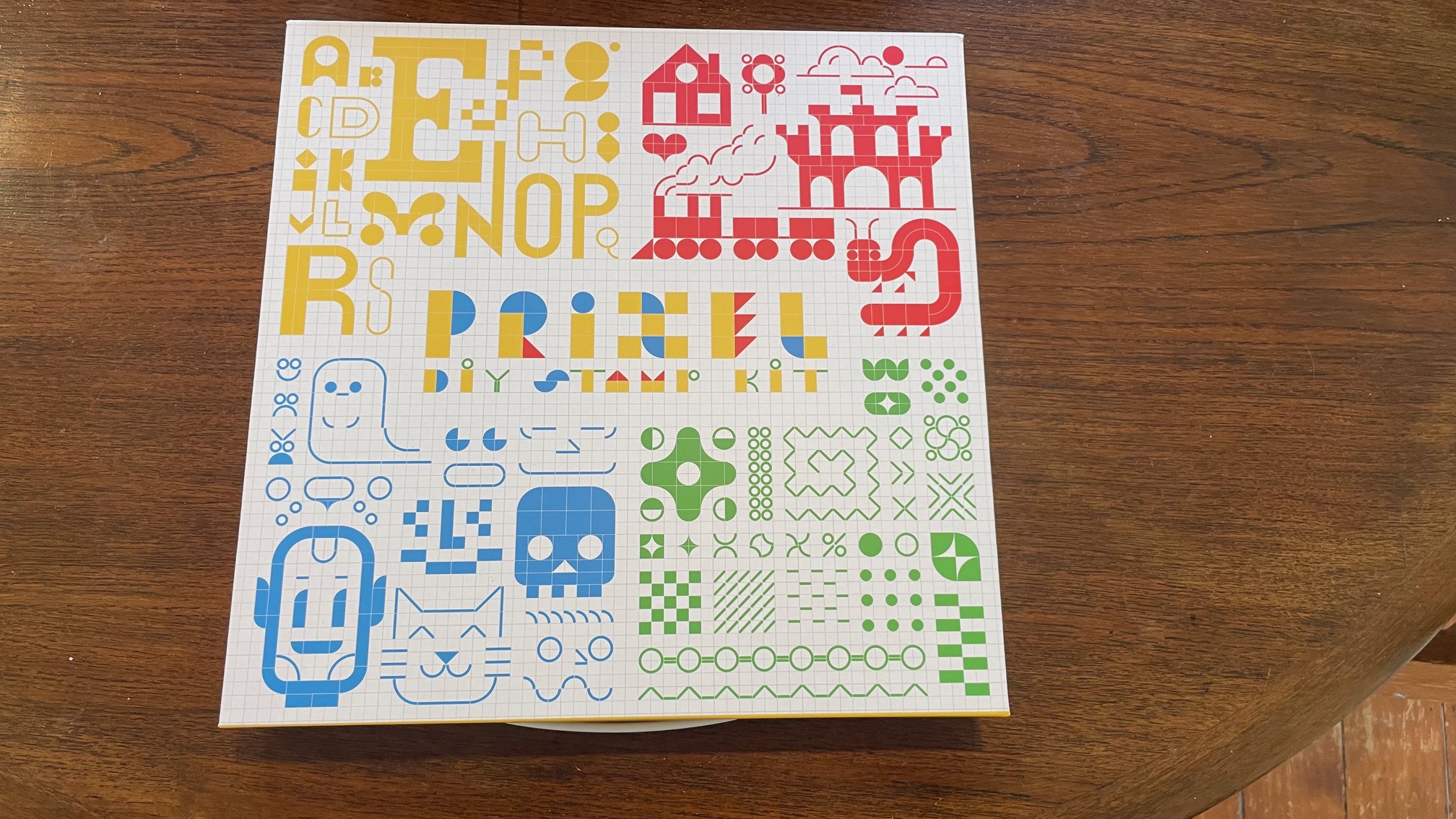Prixel stamp kit box