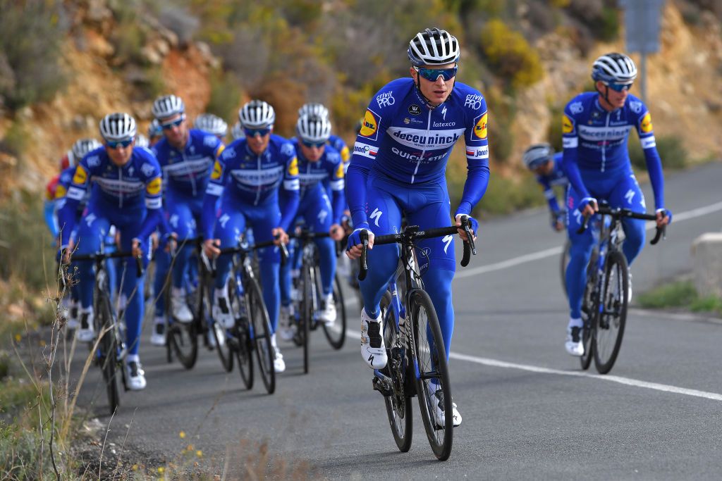 Petr Vakoc during a training ride with Deceuninck-QuickStep