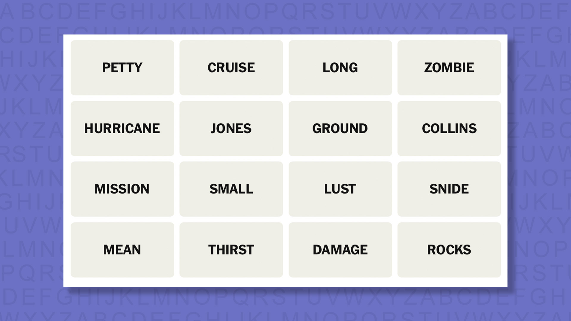 NYT Connections hints for game 1027 on a purple background